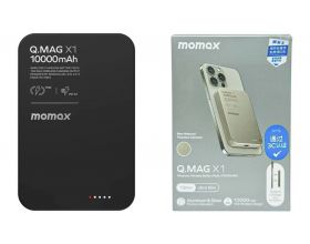 Универсальный дополнительный аккумулятор Power Bank MOMAX IP136Q2D Q.Mag X1 Qi2 Magnetic wireless (10000mAh) Gen 2 Black