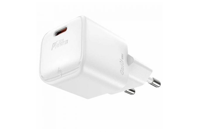 Сетевое зарядное устройство USB-C + кабель Type-C - Type-C ACEFAST A73 mini PD20W GaN Single USB-C Charger Set (c3-03) White