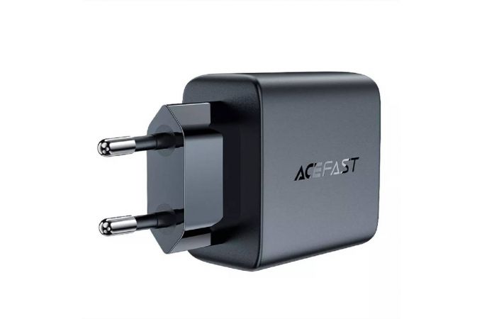 Сетевое зарядное устройство USB-C + USB-C ACEFAST A49 PD35W GaN Black (черный)