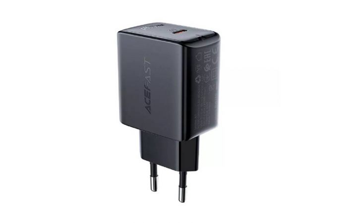 Сетевое зарядное устройство ACEFAST A1 PD20W single USB-C Black (черный)