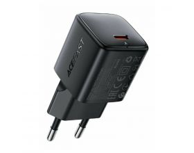 Сетевое зарядное устройство USB-C ACEFAST A118 PD30W mini GaN fast charger (EU) Black