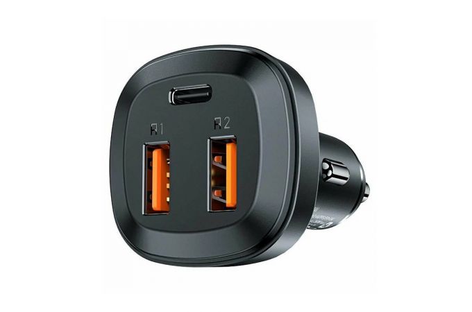 Автомобильное зарядное устройство АЗУ 2USB + USB-C ACEFAST B9 66W Black