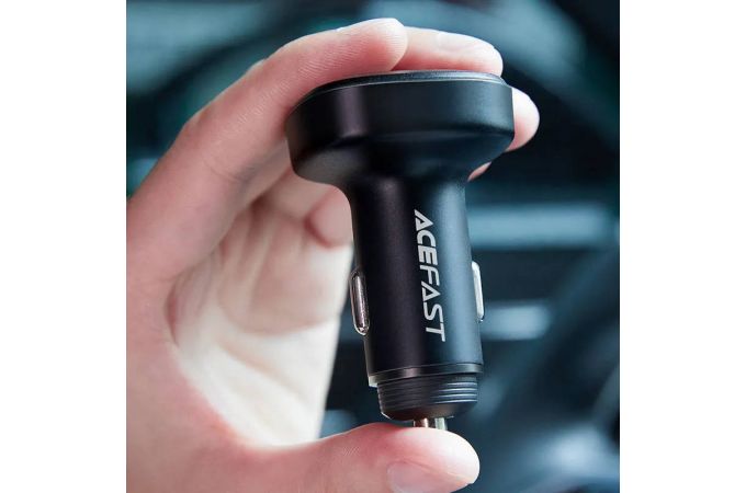 Автомобильное зарядное устройство АЗУ USB + 2USB-C ACEFAST B3 66W Black