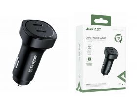 Автомобильное зарядное устройство АЗУ 2USB-C ACEFAST B2 72W Black