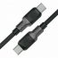 Кабель USB Type-C - USB Type-C ACEFAST C10-03 Silicone Braid Charging Data Cable Black