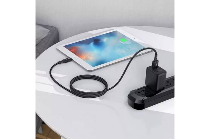 Кабель USB - Lightning ACEFAST C4-02 aluminum alloy charging data cable (1.8m) Black (черный)