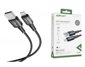 Кабель USB - Lightning ACEFAST C1-02 aluminum alloy charging data cable Black