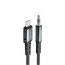 Адаптер для проводной гарнитуры ACEFAST C1-06 Lightning to 3.5mm aluminum alloy audio cable Black