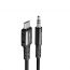 Адаптер для проводной гарнитуры ACEFAST C1-08 USB-C to 3.5mm aluminum alloy audio cable Black