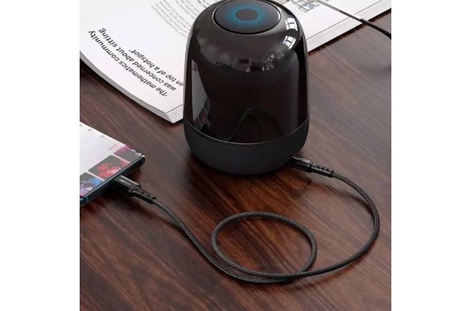 Адаптер для проводной гарнитуры ACEFAST C1-08 USB-C to 3.5mm aluminum alloy audio cable Black