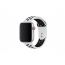 Ремешок силиконовый  "Спорт вариант 2" Apple Watch 38-40 мм бело-черный