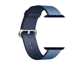 Ремешок тканевый для Apple Watch 38-40 мм цвет синий "Джинсы"