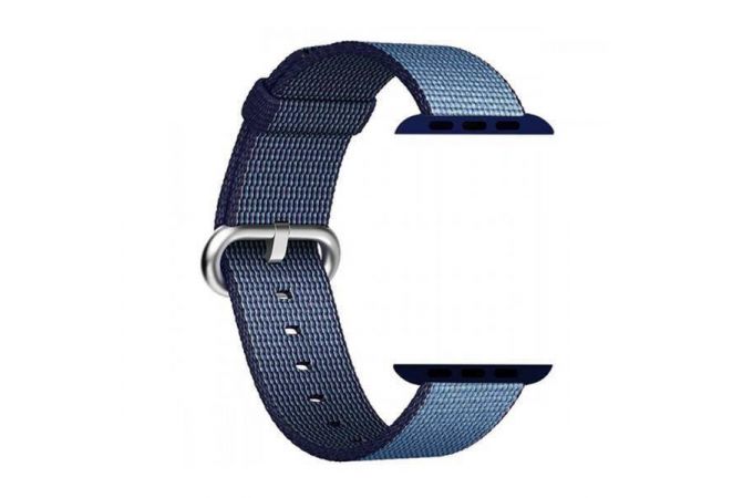 Ремешок тканевый для Apple Watch 42-44 мм (синий "Джинсы")
