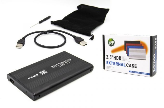 Кейс для HDD/SSD 2.5'' USB2.0 - SATA маталл (S254U2_Black)