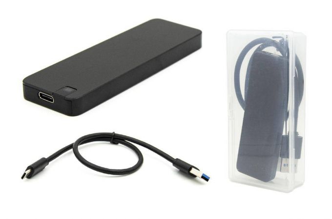 Кейс для SSD M.2 NGFF B-key - USB-C металл (M2-813-NGFF_Black)