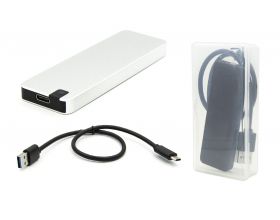 Кейс для SSD M.2 NGFF B-key - USB-C металл (M2-813-NGFF_Silver)