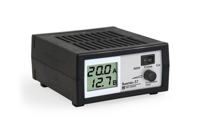 Зарядное устройство Вымпел-37 (2046) (автомат,0-20А, 14.1/14.8/16В,  ЖК индикатор)