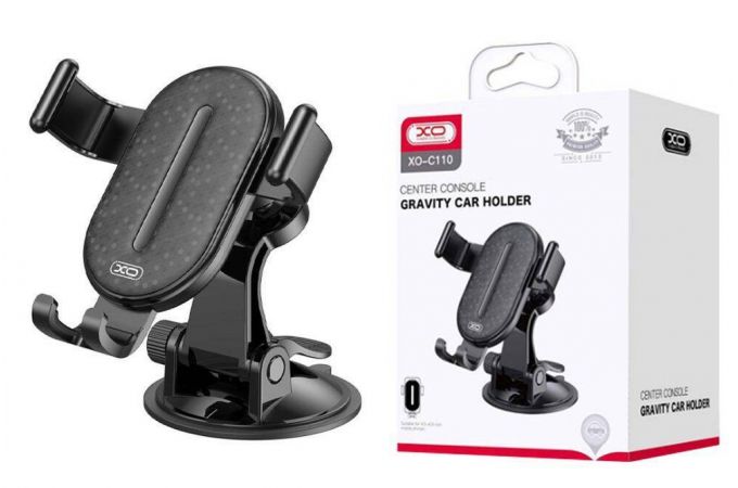 Держатель автомобильный для телефона XO C110 OLD LOGO Car Small Suction Cup Phone Holder (Чёрный)