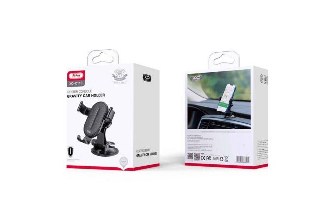 Держатель автомобильный для телефона XO C110 OLD LOGO Car Small Suction Cup Phone Holder (Чёрный)