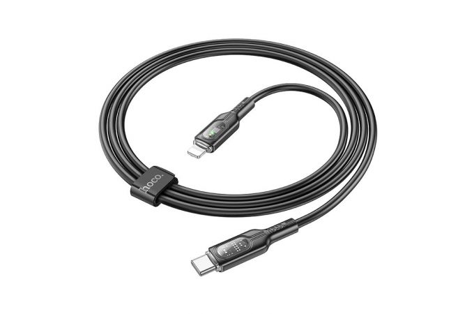 Кабель USB Type-C - Lightning HOCO U120, 3A PD20W (черный) 1м