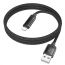 Кабель USB - Lightning HOCO U126, 2,4A (черный) 1,2м