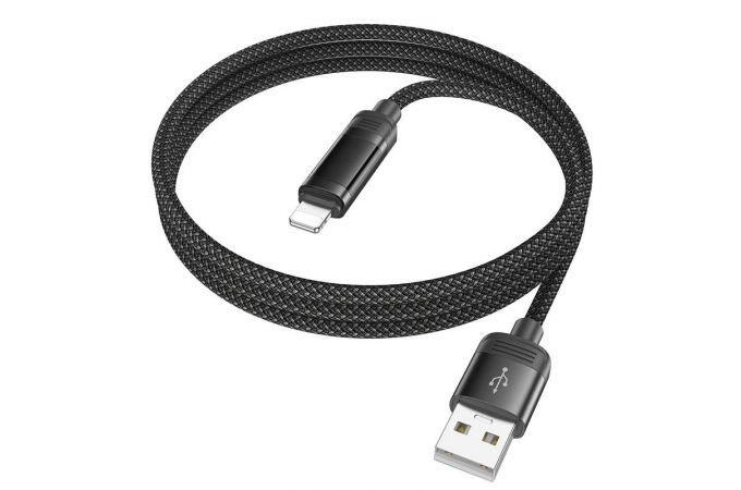 Кабель USB - Lightning HOCO U126, 2,4A (черный) 1,2м