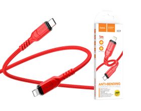 Кабель USB Type-C - Lightning HOCO X59 3A PD20W (красный) 1м