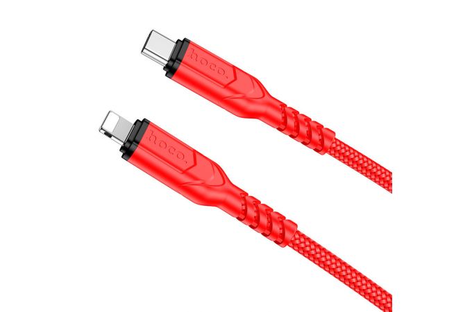 Кабель USB Type-C - Lightning HOCO X59 3A PD20W (красный) 1м