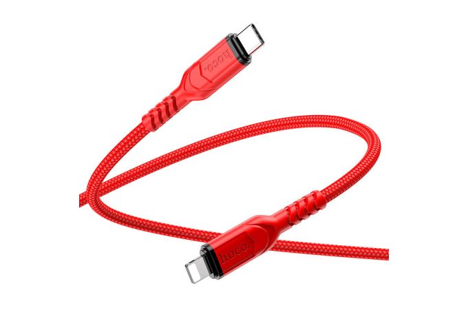 Кабель USB Type-C - Lightning HOCO X59 3A PD20W (красный) 1м