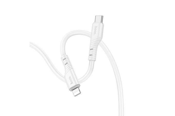 Кабель USB Type-C - Lightning HOCO X97 PD20W (светло-розовый) 1м (силиконовый)