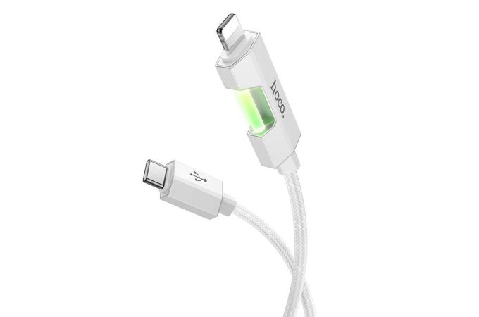 Кабель USB Type-C - Lightning HOCO U123 Regent PD20W (серый) 1м