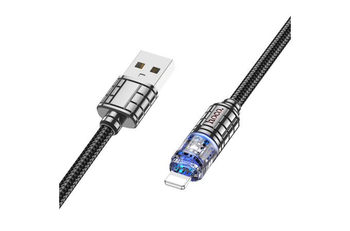 Кабель USB - Lightning HOCO U122 , 2,4A (черный) 1,2м