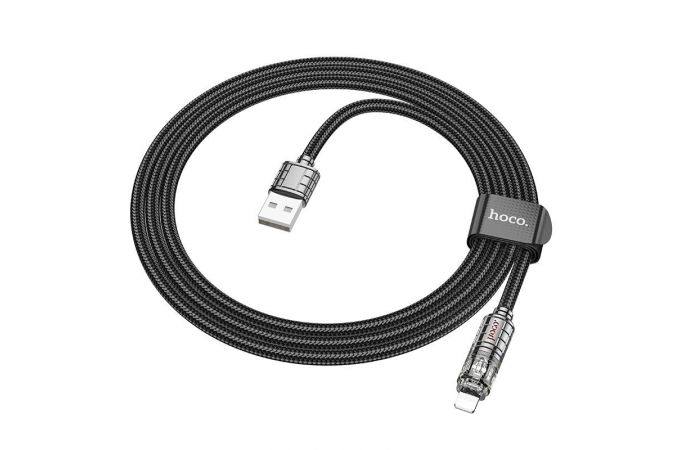 Кабель USB - Lightning HOCO U122 , 2,4A (черный) 1,2м