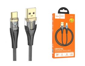 Кабель USB - USB Type-C HOCO U121 (черный) 1м