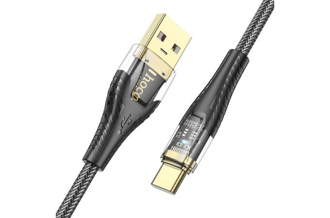 Кабель USB - USB Type-C HOCO U121 (черный) 1м