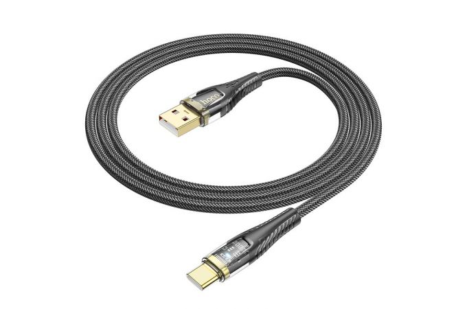 Кабель USB - USB Type-C HOCO U121 (черный) 1м