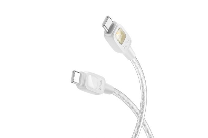 Кабель USB Type-C - USB Type-C HOCO U124 60W (серый) 1м