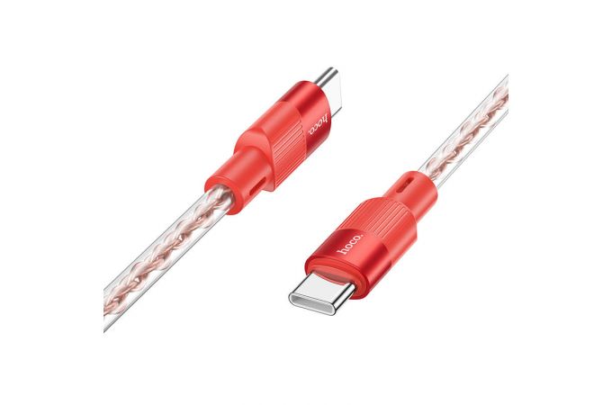 Кабель USB Type-C - USB Type-C HOCO X99 PD60W (красный) 1м