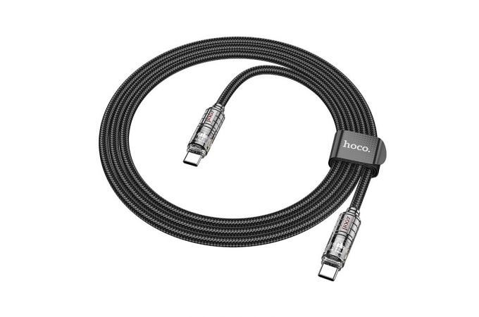 Кабель USB Type-C - USB Type-C HOCO U122 60W (черный) 1м