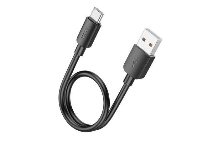 Кабель USB - USB Type-C HOCO X96 27W Fast (черный) 0,25м