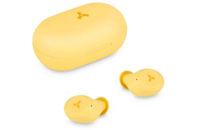 Bluetooth наушники Accesstyle Fox TWS, желтые