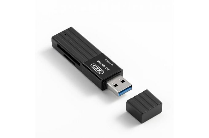 Картридер XO DK05B (USB3.0 2-in-1 card reader) (черный)
