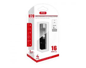 Флешка USB 2.0 XO U70 Micro to USB OTG 16GB Black