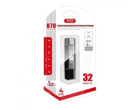 Флешка USB 2.0 XO U70 Micro to USB OTG 32GB Black