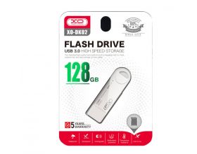 Флешка USB 3.0 XO DK02 rotating 128GB Silver