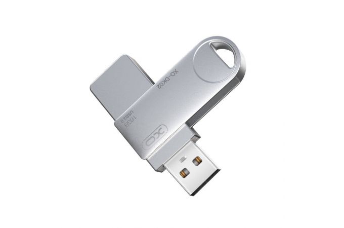 Флешка USB 3.0 XO DK02 rotating 128GB Silver