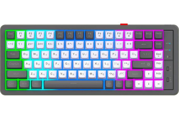 Клавиатура беспроводная Defender Maro GK-325 RU белый-серый компактная игровая/  84 клавиши