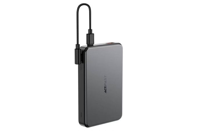 Универсальный дополнительный аккумулятор Power Bank ACEFAST M31 PD22,5W magnetic fast charging power bank wint cable(10000mah) Black