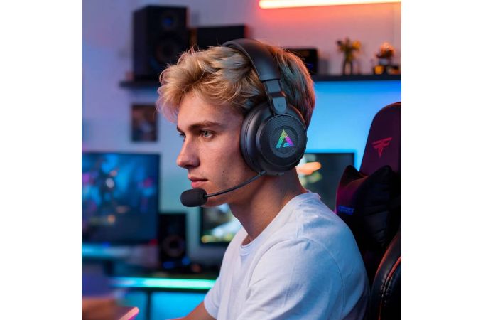 Наушники мониторные беспроводные ACEFAST H15 gaming wireleess headset (Черный)