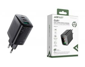 Сетевое зарядное устройство ACEFAST A108 PD67W GaN (2-USB-C+usb-A) (Черный)